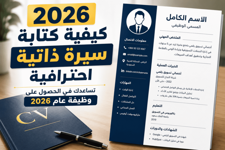 2026 كيفية كتابة سيرة ذاتية احترافية تساعدك في الحصول على وظيفة عام